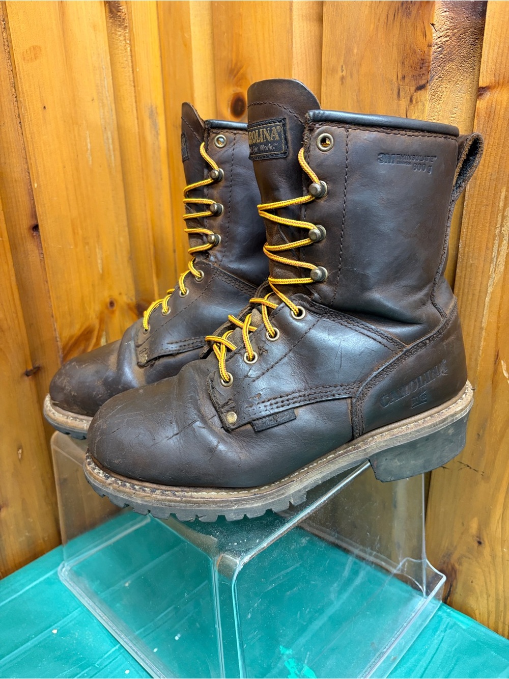 Carolina CA7821 Men's 9 D Steel Toe Work Boots 600g 3M Thinsulate Insulated Leat